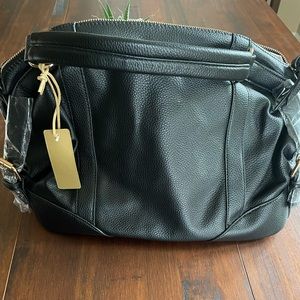 Brand new black Hobo bag with double handles